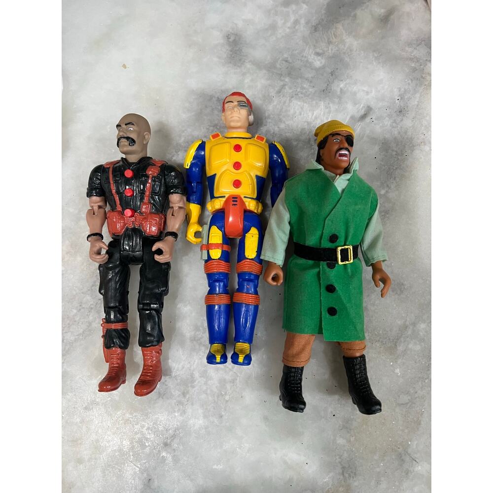 Vintage Action Figure Lot Evil Eye McGrub Tiger Chief Red Raven Soldier